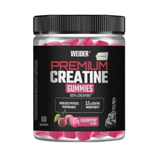 Weider Premium Creatine Gummies Cherry – 30 eller 60 st – Weider förpackning