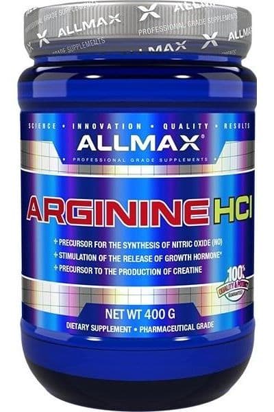 Allmax Nutrition - Arginine HCL - 400g – Allmax förpackning