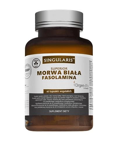 Singularis Superior Morwa Biała Fasolamina 60 vegane Kapseln – Singularis Verpackung