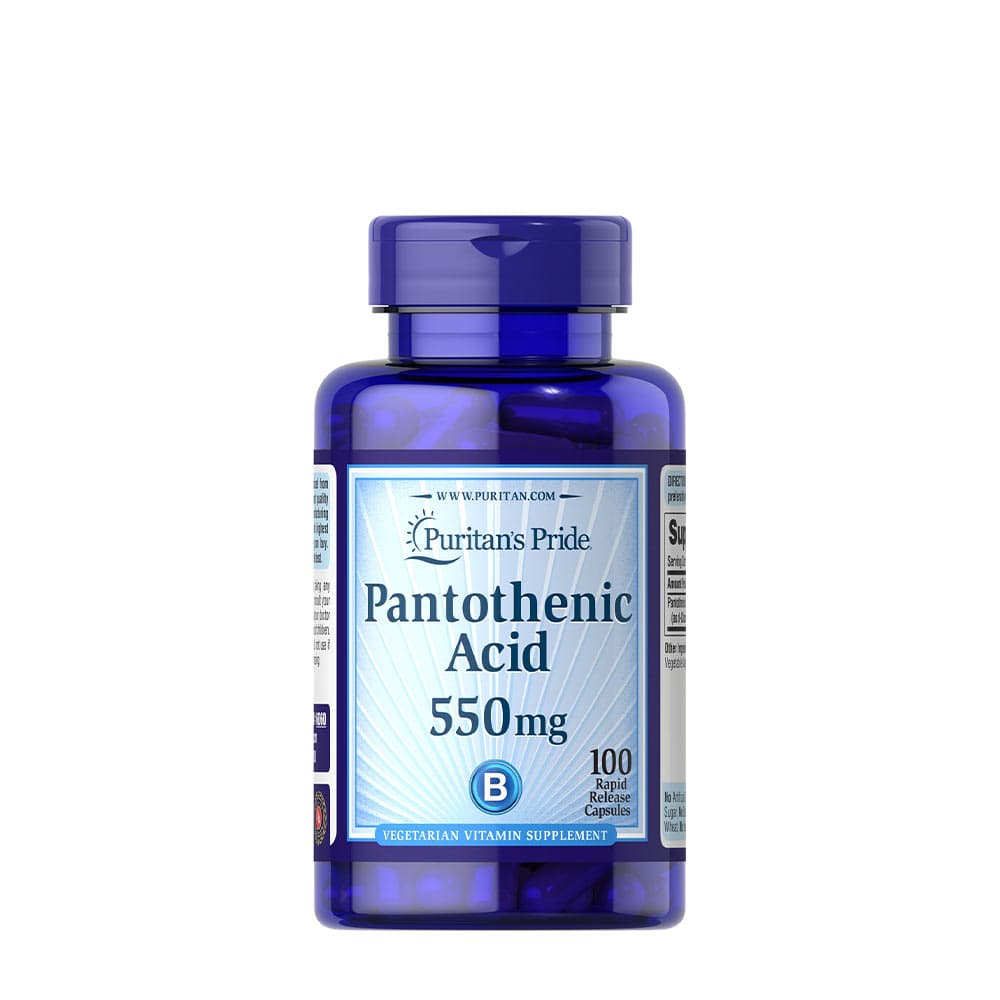Puritan's Pride Pantothenic Acid 550mg Rapid Release - 100 kapslar