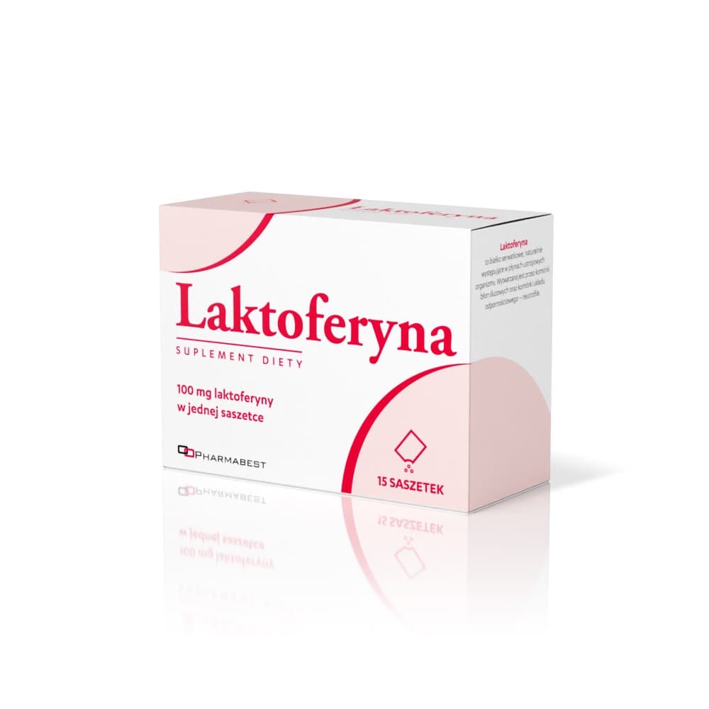 Pharmabest Laktoferyna 100mg 15 saszetek – Pharmabest förpackning
