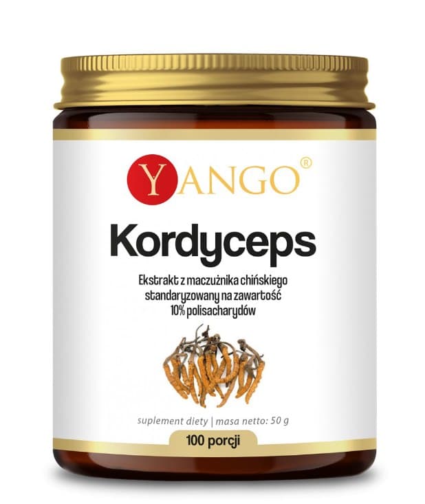 Yango Cordyceps Extract - 30 dagars förbrukning - 50g – Yango förpackning