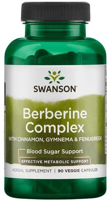 Swanson Berberine Complex With Cinnamon, Gymnema & Fenugreek - 90 Vcaps