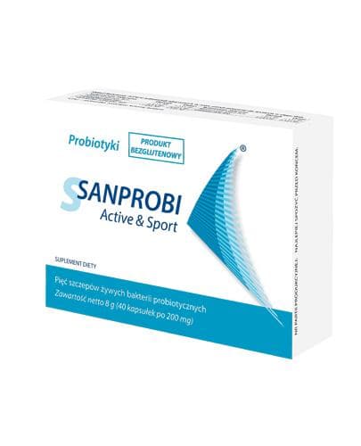 Sanprobi Active & Sport 40 kapslar – Sanprobi förpackning