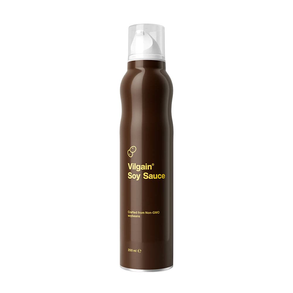 Vilgain Sojasås Spray – Vilgain förpackning