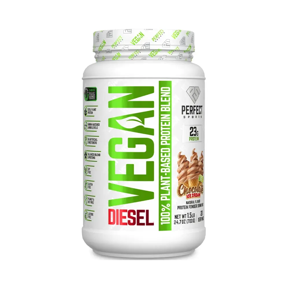 Perfect Sports Diesel Vegan 100% Plant-Based Protein – Perfect Sports förpackning