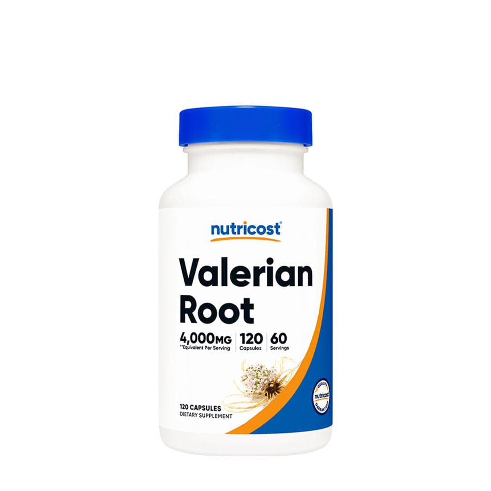 Nutricost Valerian Root 4000mg - 120 kapslar – Nutricost förpackning