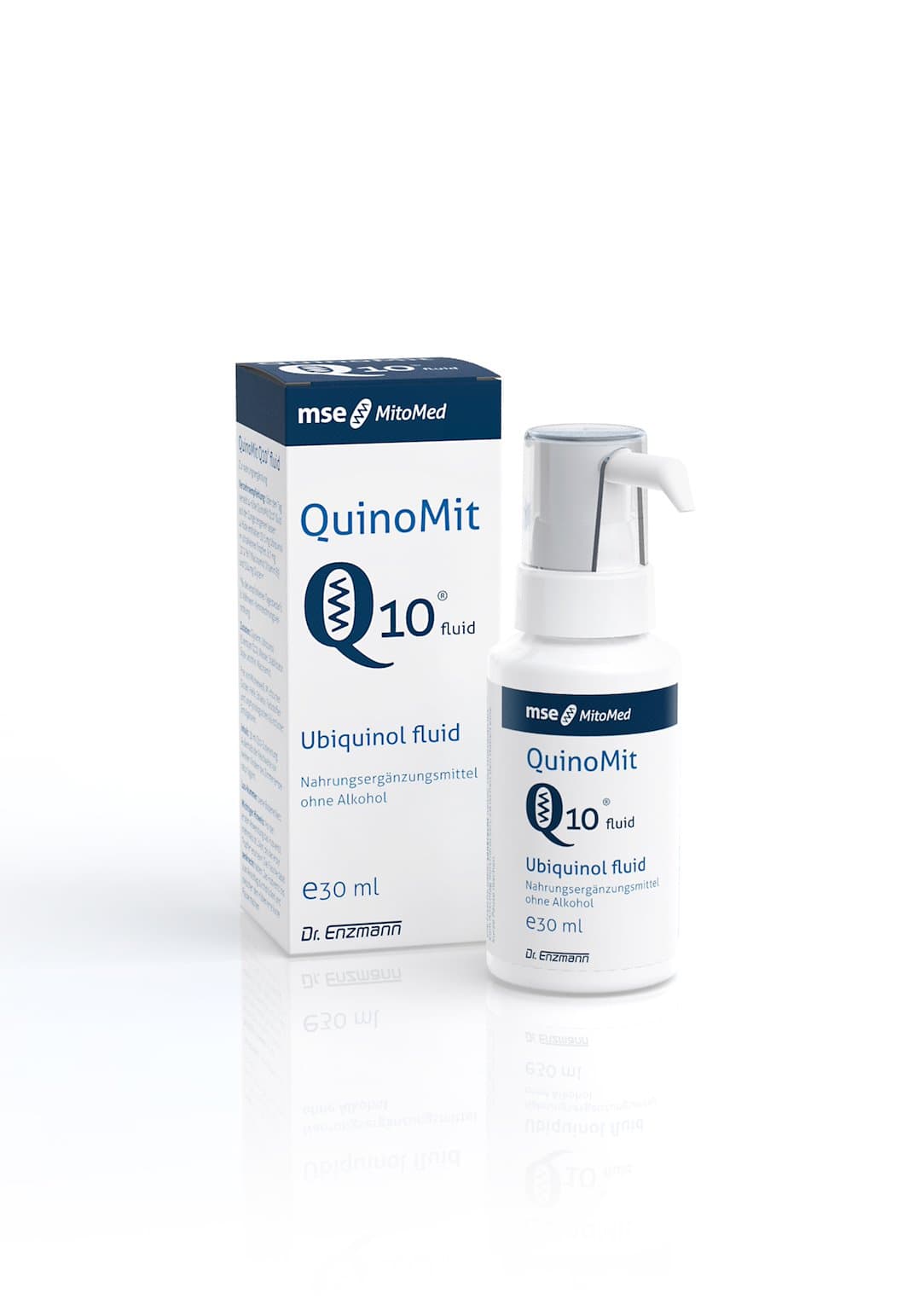 Dr. Enzmann (Mse Mitomed) - Quinomit Q10 Fluid - 30ml – mitopharma förpackning