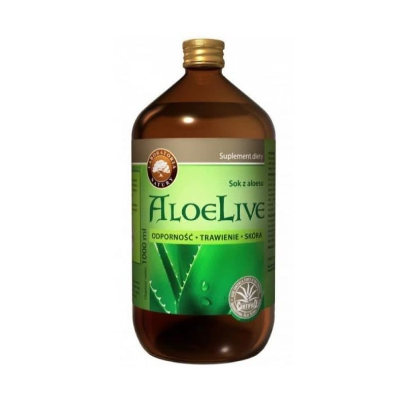Laboratori Natury Aloe Live succo di aloe vera 1000 ml – PUWER confezione