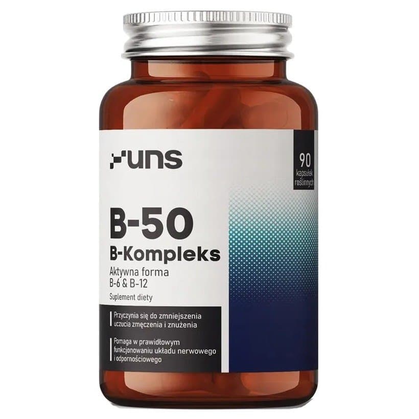 UNS B-50 Komplex 90 vegane Kapseln – UNS Verpackung