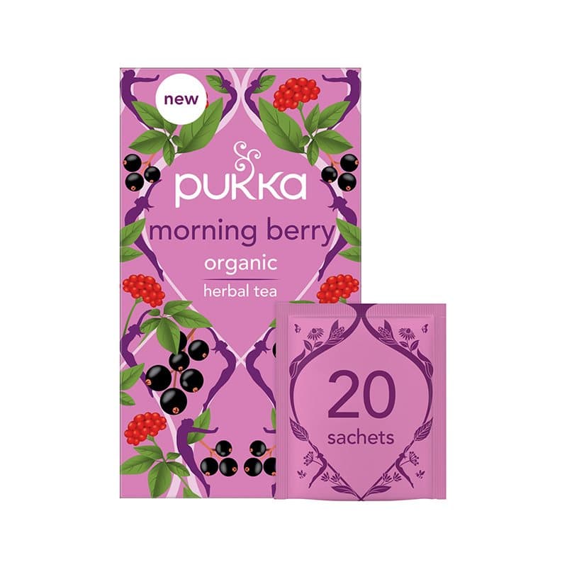 Te Morning Berry 20 påsar | Pukka – Pukka förpackning