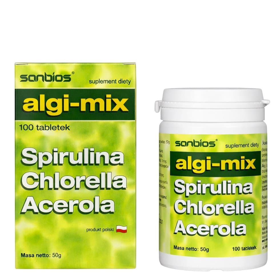 Sanbios - Algi-Mix - 100 tabletter – Sanbios Verpackung