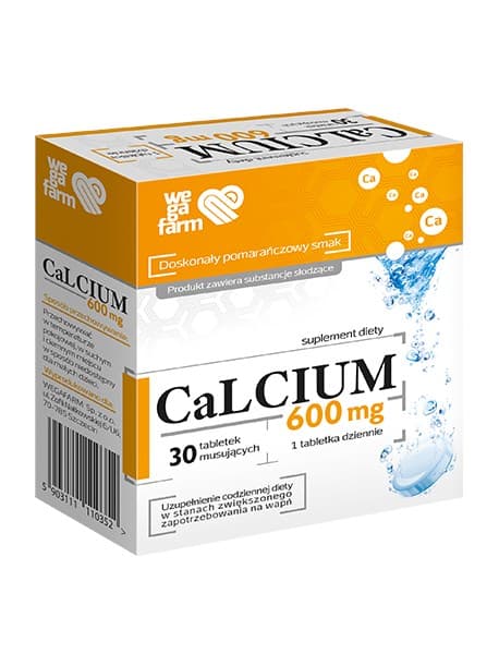 WegaFarm Calcium 600 30 tabletter – WegaFarm förpackning