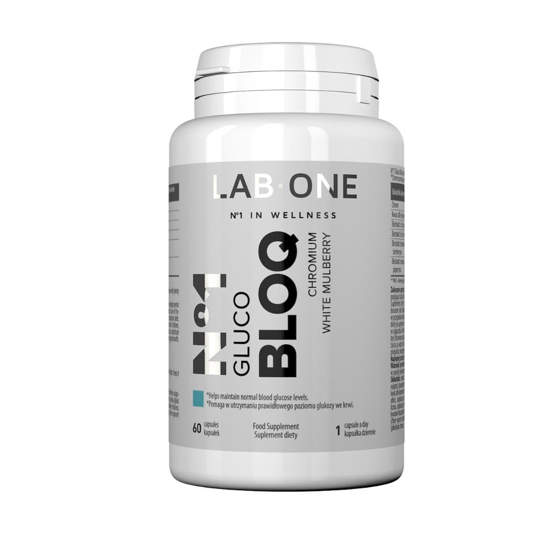 LAB ONE N°1 Gluco BLOQ 60 capsule – LAB ONE confezione