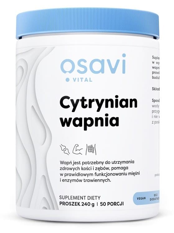 Osavi Vital - Calcium Citrate (Cytrynian Wapnia) - 240g – Osavi förpackning