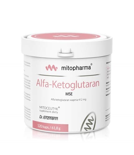 Dr. Enzmann MSE - Alpha-Ketoglutarate - 120 kapslar – mitopharma förpackning
