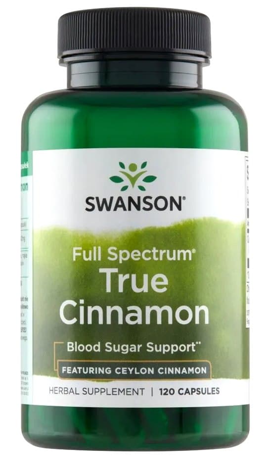 Swanson Full Spectrum True Cinnamon 600mg - 120 kapslar