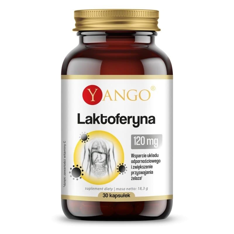 Yango Lactoferrin 90% - 30 vegetabiliska kapslar – Yango förpackning