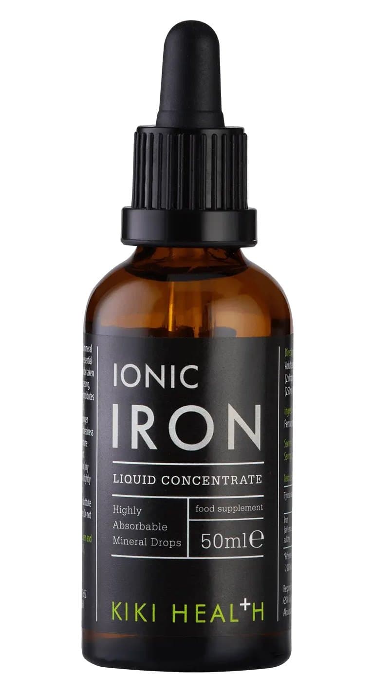 Kiki Health - Ionic Iron - Flytande järntillskott 50ml – Kiki Health förpackning