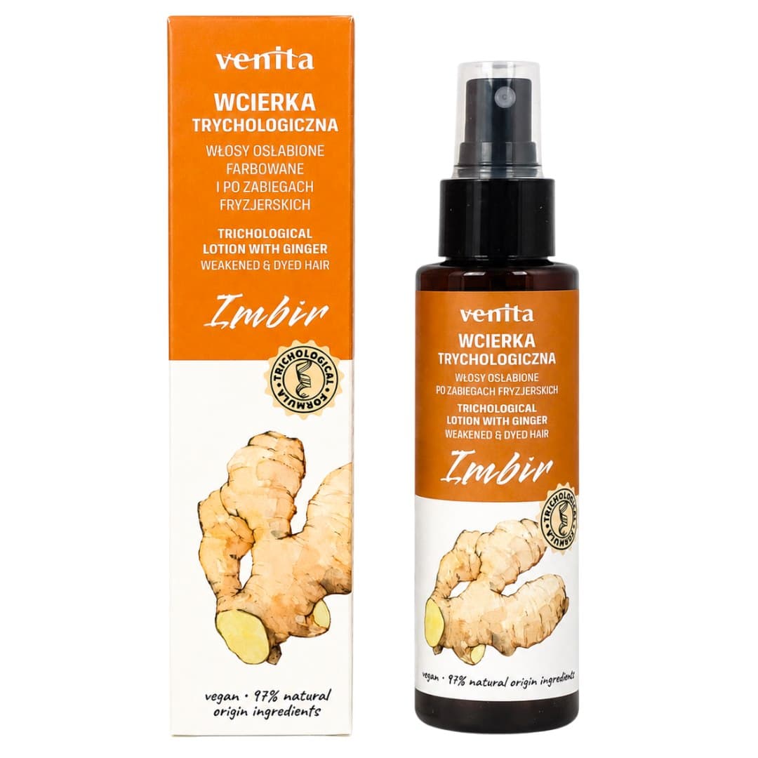 Venita - Ginger Hair Scalp Treatment 100ml – Venita förpackning