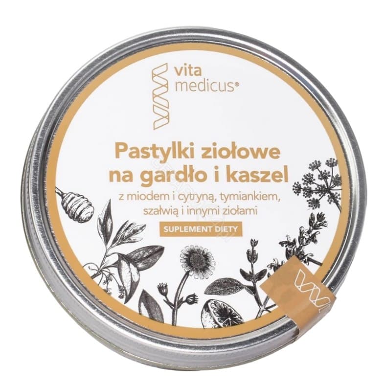 Vita Medicus - Herbal Throat and Cough - 24 pastiller – Vita Medicus förpackning