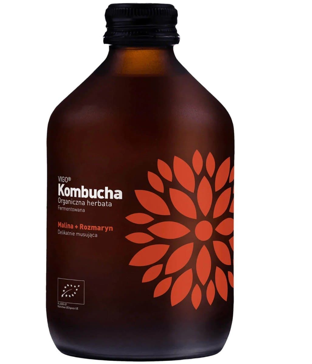 VIGO Kombucha Framboos + Rozemarijn 330ml - BIO – VIGO verpakking