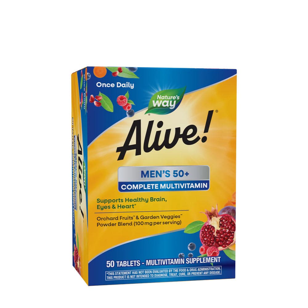 Nature's Way - Män 50+ Komplett Multivitamin - 50 tabletter – Nature's Way förpackning