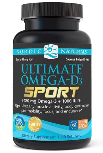 Nordic Naturals - Ultimate Omega D3 Sport 1480mg – Nordic Naturals förpackning