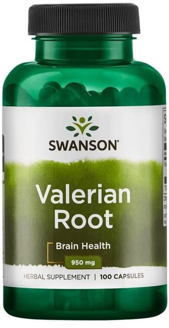 Swanson - Baldriansrot - 100 kapslar – Swanson förpackning
