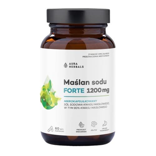 Aura Herbals - Sodium Butyrate Forte - 30 capsules – Aura Herbals emballage
