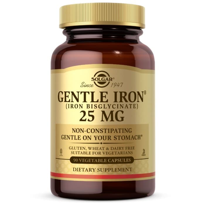 Solgar - Gentle Iron® - 25mg, 90 kapslar – Solgar förpackning