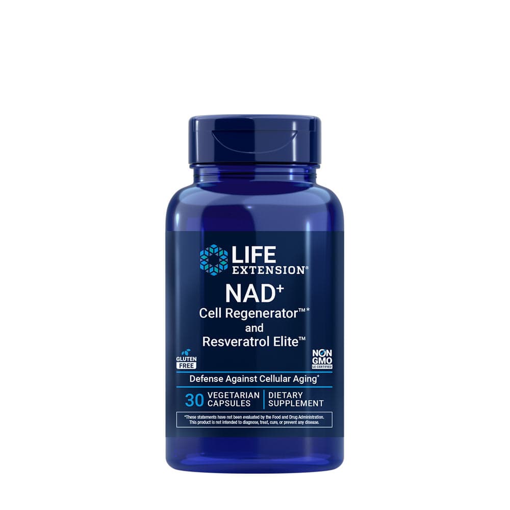 Life Extension - Optimized Nad+ Cell Regenerator And Resveratrol - 30 kapslar – Life Extension förpackning