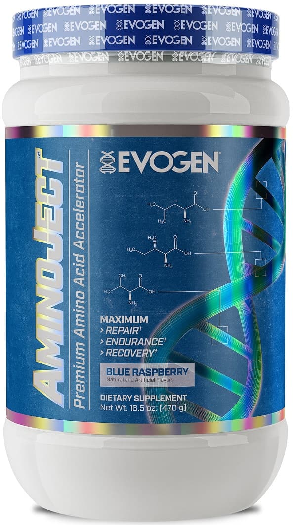 Evogen AminoJect - Aminosyrakomplex i pulverform – Evogen förpackning