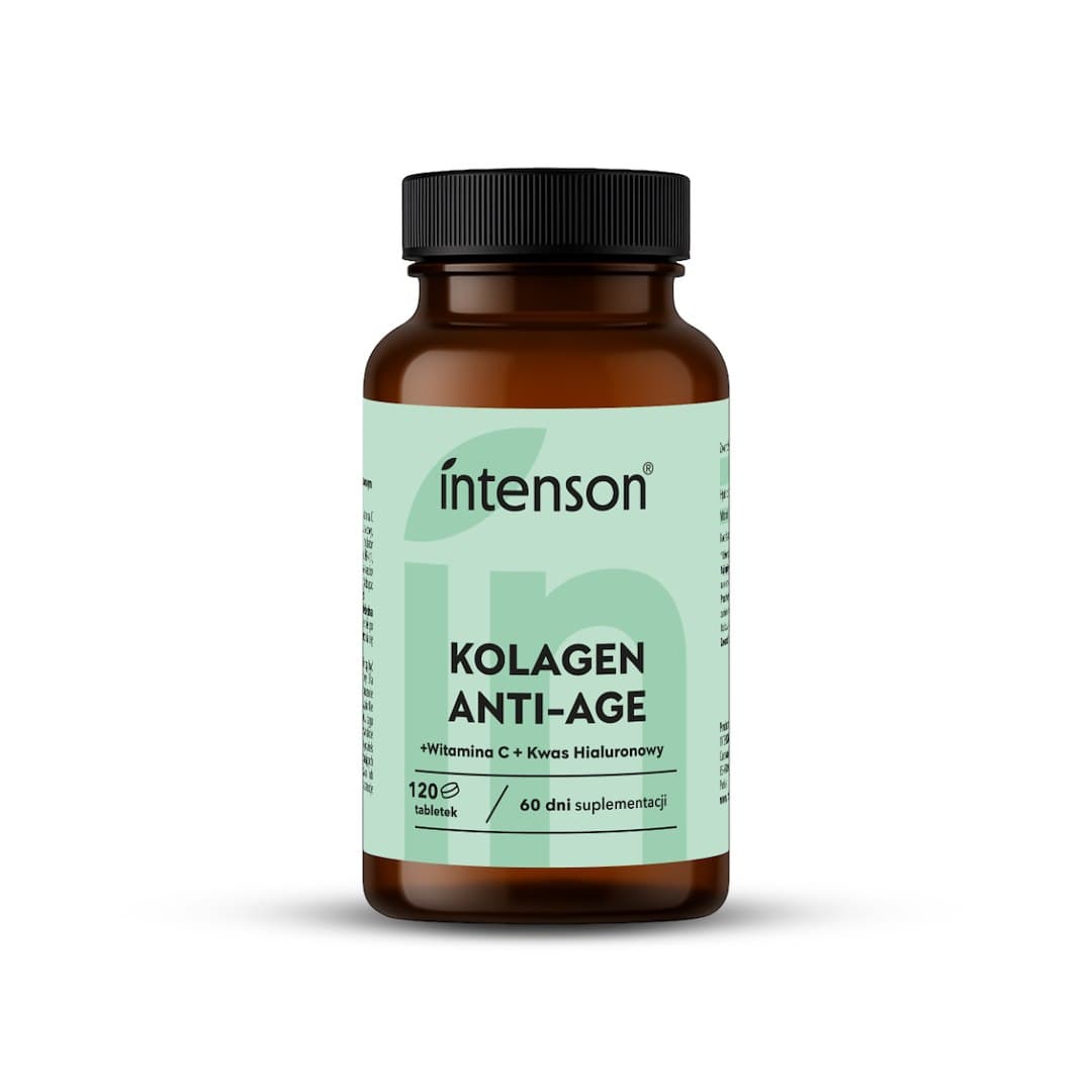 Intenson Anti-Age Collagene + Acido Ialuronico + Vitamina C 120 compresse – Intenson confezione