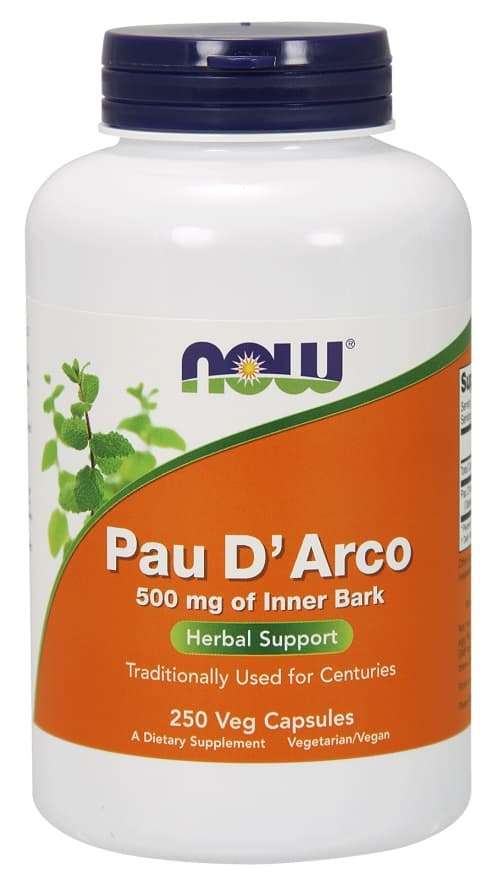 NOW Foods - Pau D'Arco - 250 Vcaps – NOW Foods förpackning