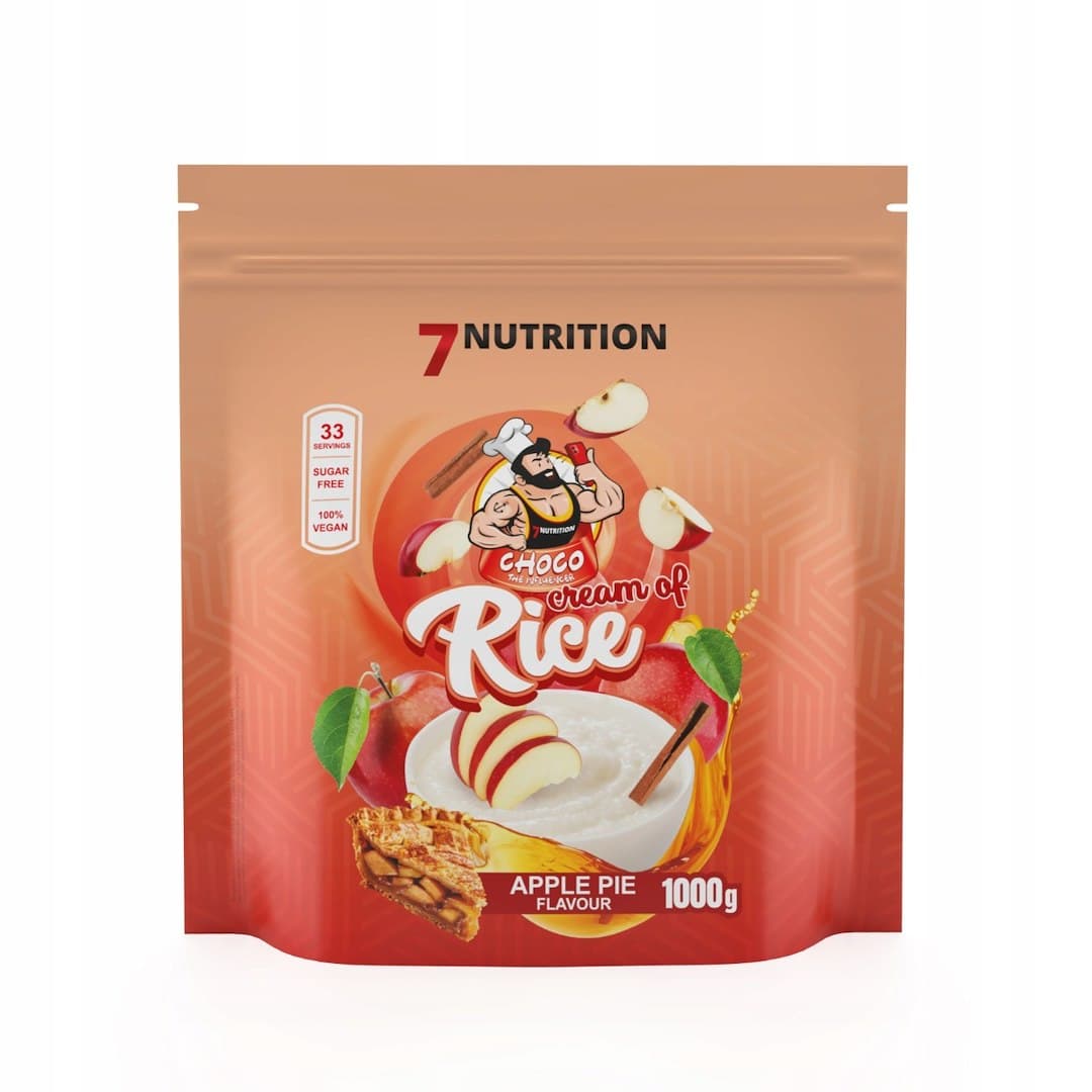 7Nutrition Cream of Rice 1 kg apple pie – 7 Nutrition verpakking