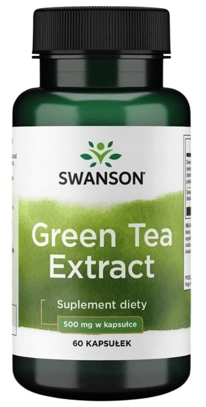 Swanson - Green Tea Extract - 500mg - 60 kapslar – Swanson förpackning