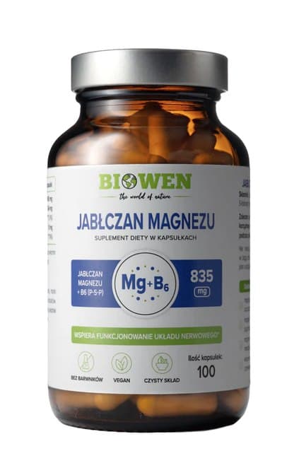 Biowen - Magnesium Malate 100 kapslar – Biowen förpackning