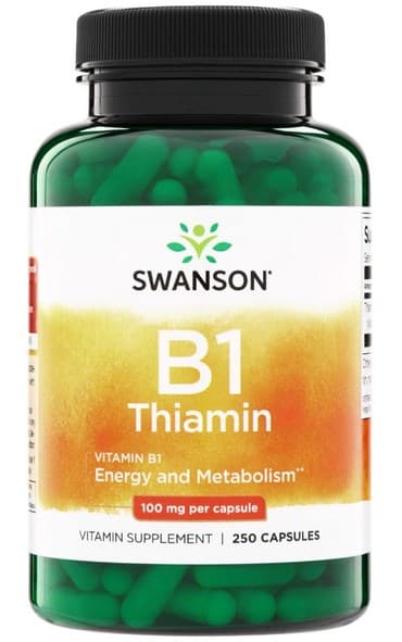 Swanson Vitamin B-1 100 mg - 250 kapslar