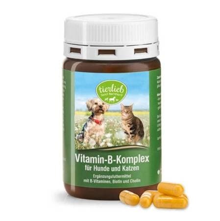 Tierlieb Vitamin B-Complex för hundar och katter - 120 kapslar – Tierlieb förpackning