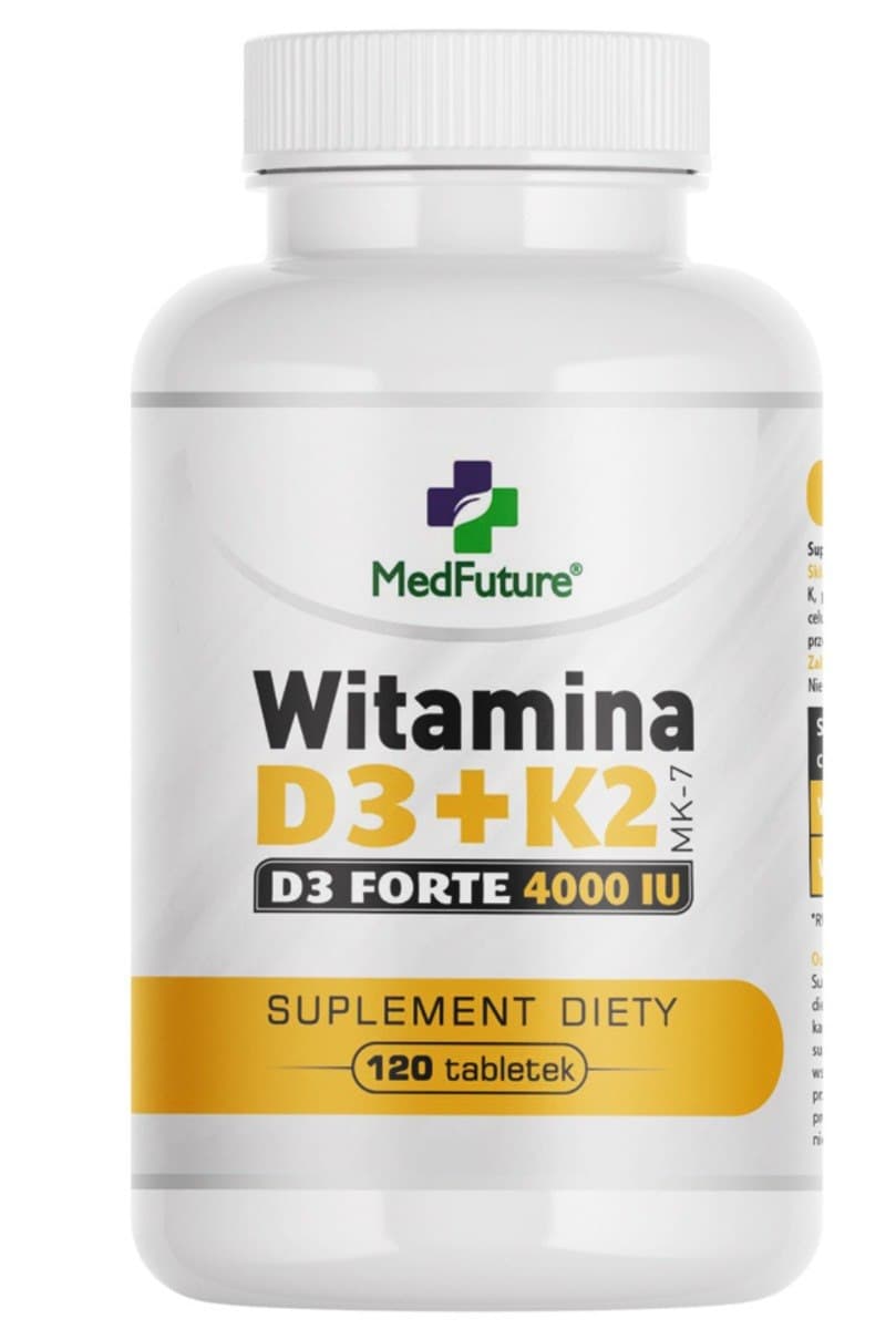 MedFuture Vitamin D3 + K2 Forte 120 tablets – MedFuture packaging