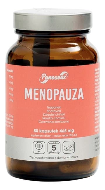 Panaseus - Menopause - 50 Kapslar – Panaseus förpackning
