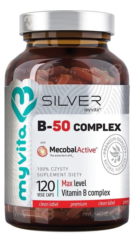 MyVita - Silver B-50 Complex Max Level - 120 kapslar