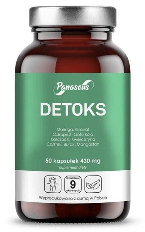 Panaseus Detox - 50 Tabletter – Panaseus förpackning