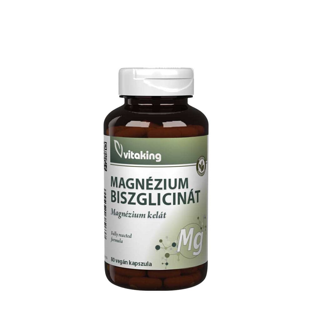 Vitaking Organic Magnesium Bisglycinate 220 mg - 80 kapslar – Vitaking förpackning