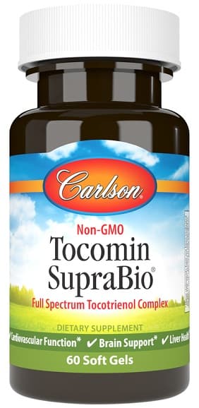 Carlson Labs Tocomin SupraBio - Vitamin E Complex - 60 mjuka kapslar – Carlson Labs förpackning
