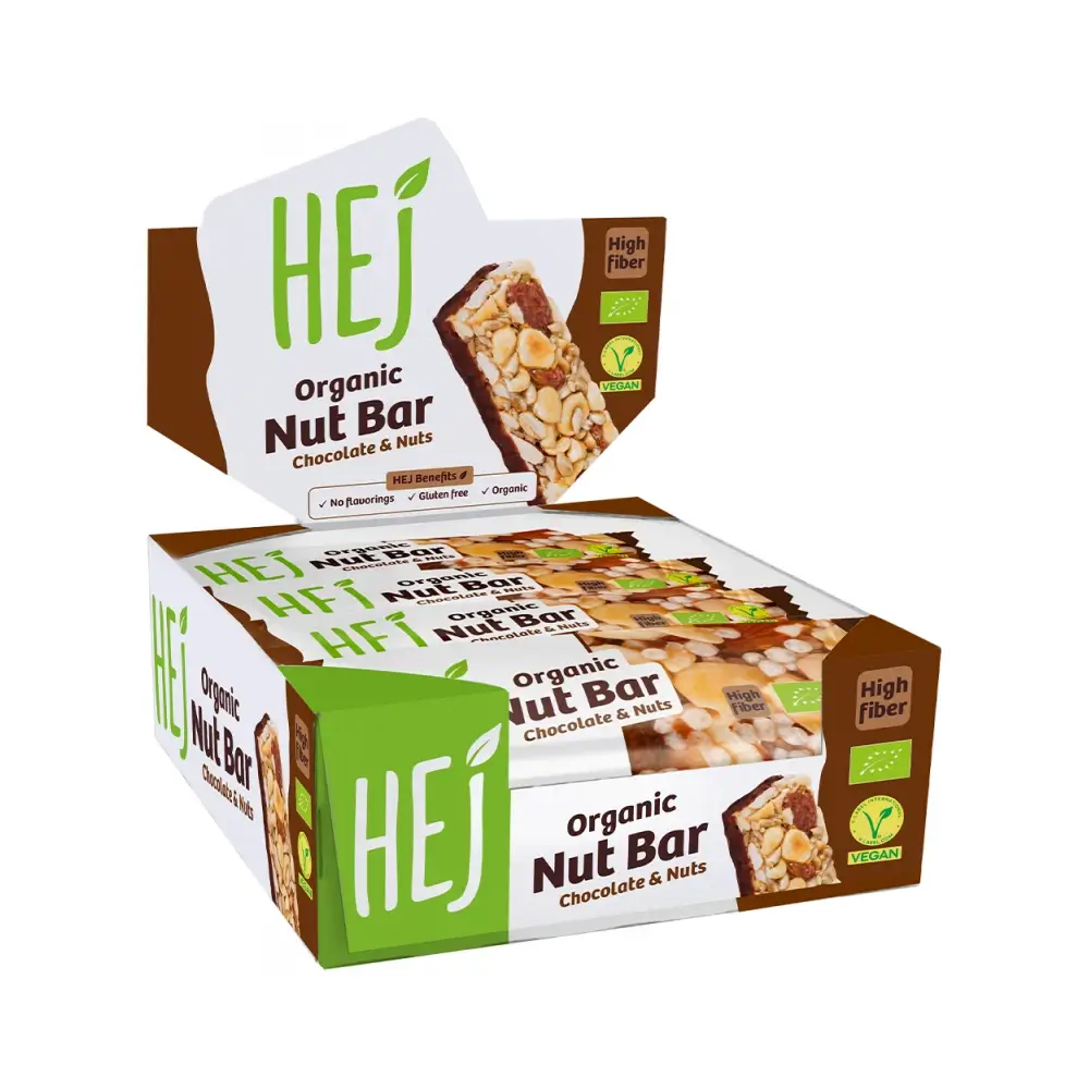 HEJ Natural - Ekologisk Nötbar – HEJ Natural förpackning