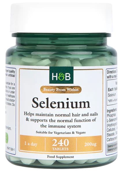 Holland & Barrett Selenium 240 tabletter – Holland & Barrett förpackning