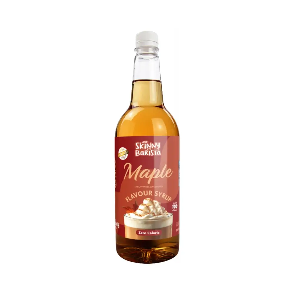 The Skinny Food Co - Barista Syrup Lönn 500ml – The Skinny Food Co. förpackning