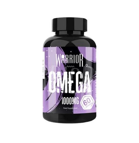 Warrior Omega 1000mg - 60 mjuka gelatinkapslar – Warrior förpackning